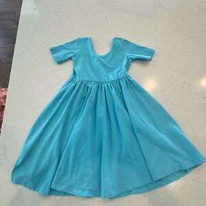 Vibrant Blue Kids Casual Dress